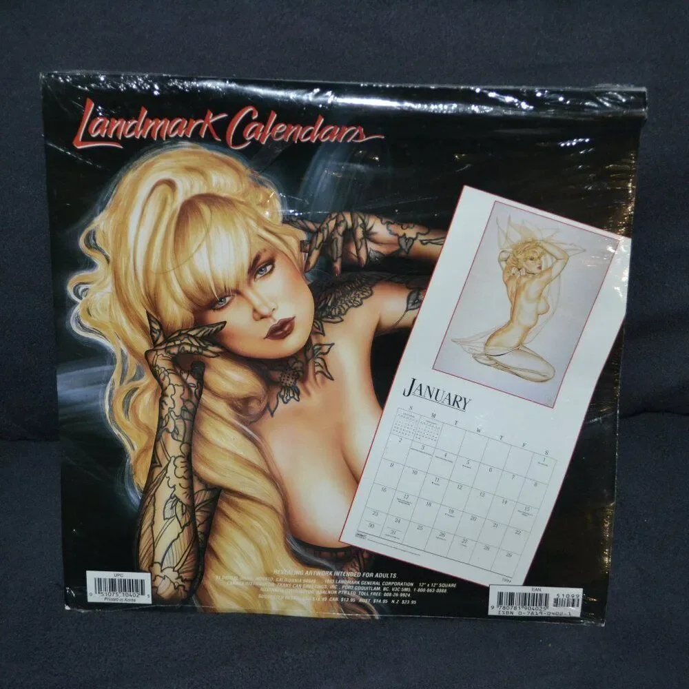 Vintage! 1994 Olivia De Berardinis Erotic Sealed Pin Up Collectible Art Calender